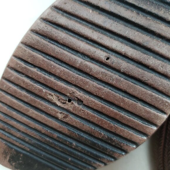 Vintage Y2K No Boundaries Cassie Chunky Wedge Sandal Womens 10 Flip Flop 90s - Picture 14 of 16